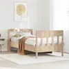 Image de vidaXL Cadre de lit sans matelas 75x190 cm bois de pin massif