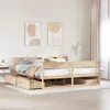 Image de vidaXL Cadre de lit sans matelas 200x200 cm bois massif de pin