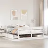 Image de vidaXL Cadre de lit sans matelas blanc 180x200 cm bois massif de pin