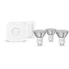 Image de Kit D'ampoules Gu10 Philips Hue White And Color Ambiance - 3x 345 Lm, Bridge Et Variateur