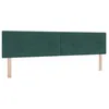 Image de vidaXL Headboard LED MatelassÃ© Vert FoncÃ© 100 cm Velours