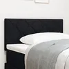 Image de TÃªte de lit LED vidaXL avec design Ã  blocs en diamant noir 90 cm tissu, TÃªte de lit vidaXL avec design Ã  blocs en diamant noir 90 cm tissu
