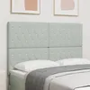 Image de vidaXL TÃªte de lit LED gris clair 72 cm Velvet, vidaXL TÃªte de lit capitonnÃ©e avec boutons en cristal gris clair 140 cm Velvet