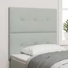 Image de vidaXL LumiÃ¨re de TÃªte de Lit LED Gris Clair 90 cm Velours