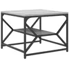 Image de vidaXL Table Basse avec ÃtagÃ¨re - Grise Sonoma - 51x50x40 cm - En Bois d'IngÃ©nierie