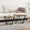 Image de Table Basse Vidaxl ChÃªne Fer Pb
