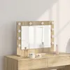 Image de vidaXL vidaXL Miroir de Maquillage Chêne Sonoma Bois d'ingénierie, Verre Standard
