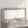 Image de vidaXL vidaXL Miroir de vanité Gris Sonoma Bois d'ingénierie, Verre de sécurité