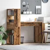 Image de vidaXL Vidaxl Bureau Avec Rangement Vieux Bois 113x54x120 Cm En Bois D'ingénierie