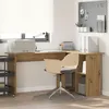 Image de vidaXL Vidaxl Bureau En Chêne Artisanal Chêne Artisanal Panneau De Particules