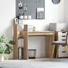 Image de Vidaxl Bureau D'ordinateur ChÃªne Artisanal Bois D'ingÃ©nierie Standard
