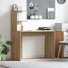 Image de vidaXL Vidaxl Bureau D'écriture En Chêne Chêne Mdf Avec Placage En Chêne Moyen
