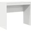 Image de vidaXL Vidaxl Bureau D'écriture Blanc Bois D'ingénierie Moyenne Minimaliste