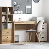 Image de Vidaxl Bureau D'Ã©criture ChÃªne Artisanal Panneau De Particules Moyen