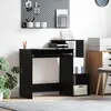 Image de vidaXL Vidaxl Bureau D'ordinateur En Chêne Noir Chêne Noir Bois D'ingénierie, Mdf