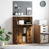 Image de vidaXL Vidaxl Bureau D'écriture Chêne Fumé Chêne Fumé Bois D'ingénierie Standard