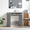 Image de vidaXL Vidaxl Bureau En Béton Gris Panneau De Particules Bureau Moderne