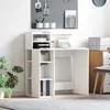 Image de vidaXL Bureau Blanc 90x48x101.5 cm en Bois d'IngÃ©nierie