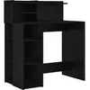 Image de vidaXL Vidaxl Bureau Avec Rangement Chêne Noir 90x48x101,5 Cm Bois D'ingénierie