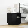 Image de Vidaxl ChÃªne Noir Bois D'ingÃ©nierie Moyenne Table De Chevet