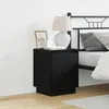 Image de Tables de chevet vidaXL Set de 2 ChÃªne noir Bois d'ingÃ©nierie