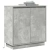 Image de Buffet vidaXL avec LED gris bÃ©ton 71x34,5x75 cm en bois d'ingÃ©nierie