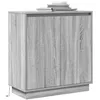 Image de Buffet vidaXL avec LED en gris Sonoma 71x34,5x75 cm en bois d'ingÃ©nierie