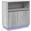 Image de Buffets et meubles de rangement vidaXL Gris sonoma MDF Moyen Rangement