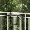 Image de vidaXL Table De Balcon Pliable Vidaxl Noir 60x40 Cm En Acier