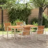 Image de Vidaxl Table De Salle Ã Manger 150x90x75 Cm En Bois Massif De Teck