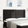 Image de TÃªte de lit vidaXL capitonnÃ©e noire 180 cm en velours