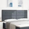 Image de TÃªte de lit capitonnÃ©e gris foncÃ© 200 cm en velours