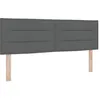 Image de vidaXL TÃªte de lit LED Design Lignes Gris FoncÃ© 80 cm Tissu