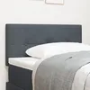 Image de TÃªte de lit LED vidaXL capitonnÃ©e en boutons gris foncÃ© 80 cm en velours