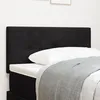 Image de TÃªte de lit LED vidaXL CapitonnÃ©e en Velours Noir 80 cm