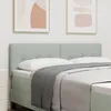 Image de Headboard LED vidaXL Boutons CapitonnÃ©s Gris clair 72 cm Velours