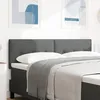 Image de vidaXL TÃªte de lit LED capitonnÃ©e gris foncÃ© 80 cm tissu