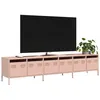 Image de vidaXL Meuble TV rose 202x39x43,5 cm acier laminé à froid3307150