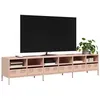 Image de vidaXL Meuble TV rose 202x39x43,5 cm acier laminé à froid3307156