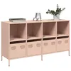 Image de vidaXL Buffet rose 135x39x73,5 cm acier laminÃ© Ã  froid