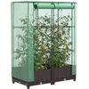 Image de Vidaxl JardiniÃ¨re SurÃ©levÃ©e Avec Housse Aspect Rotin 80x40x123 Cm