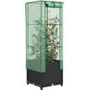 Image de Vidaxl JardiniÃ¨re SurÃ©levÃ©e Avec Housse Aspect Rotin 40x40x139 Cm