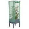 Image de Vidaxl JardiniÃ¨re SurÃ©levÃ©e Avec Housse Aspect Rotin 40x40x140 Cm