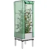 Image de Vidaxl JardiniÃ¨re SurÃ©levÃ©e Avec Housse Aspect Rotin 40x40x140 Cm