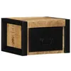 Image de vidaXL Table de chevet 40x35x25 cm bois massif de manguier brut4015945
