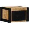 Image de Vidaxl Table De Chevet 40x35x25 Cm Bois Massif De Manguier Brut