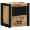 Image de vidaXL Table de chevet 40x35x40 cm bois massif de manguier brut4015953
