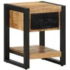 Image de vidaXL Table de chevet 35x34x45 cm bois de manguier massif brut4013567