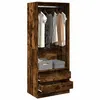 Image de vidaXL Garde-robe chêne fumé 80x50x200 cm bois d'ingénierie3307751