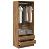 Image de vidaXL Garde-robe chêne artisanal 80x50x200 cm bois d'ingénierie3307755